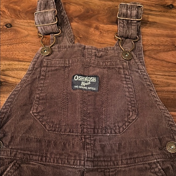 OshKosh Brown Corduroy Overalls - Picture 2 of 5